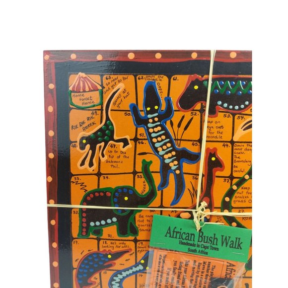 African Bush Walk Chutes and Ladders Hand-painted Souvenir Board Game (New) - Picture 3 of 7